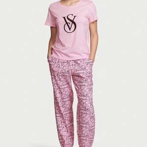 Flannel Jogger Tee-Jama Set